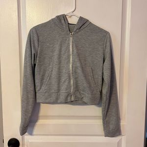 CROPPED ZIP UP JACKET